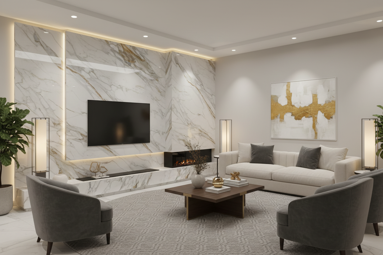 Pvc wandpanelen 280x122x3mm beige/grijs/goud