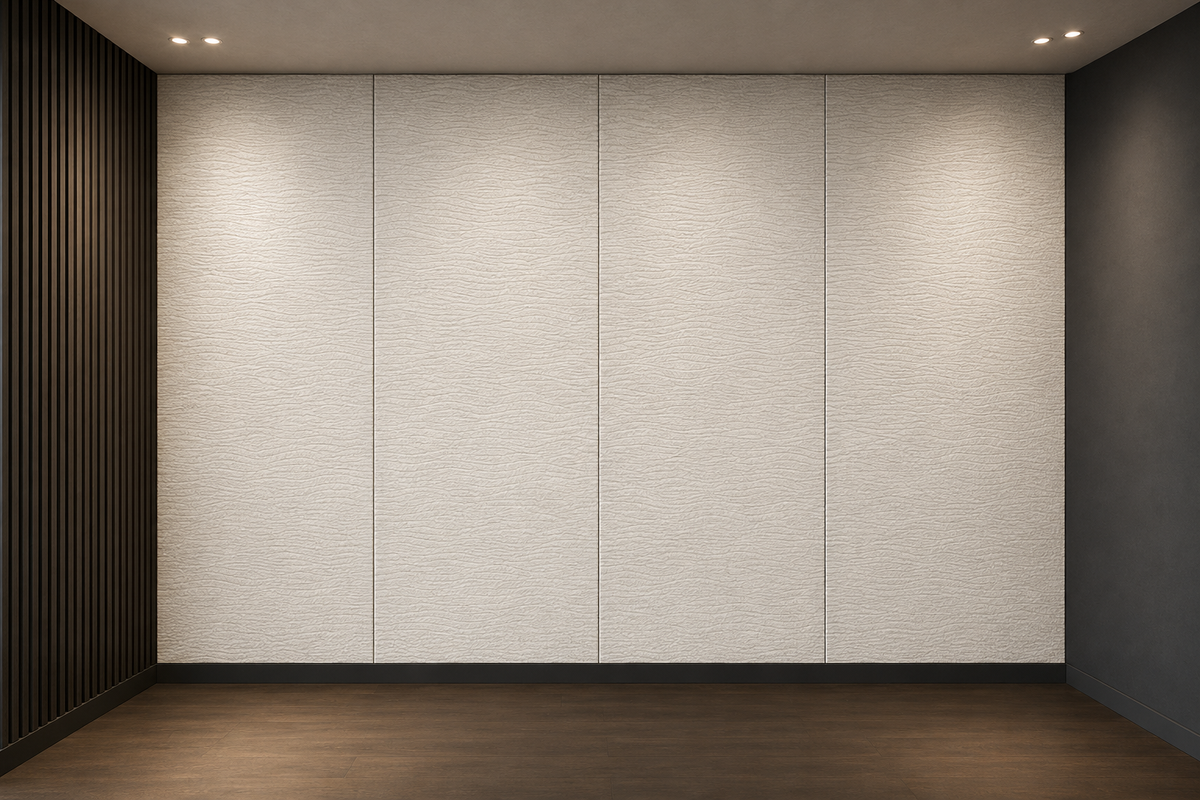 Bamboe plaat Creme kleurcode 4 Natural 280×122 cm – Natuurlijke Wandbekleding | 5 mm