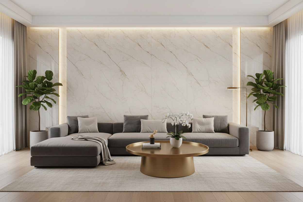 Pvc wandpanelen Beige