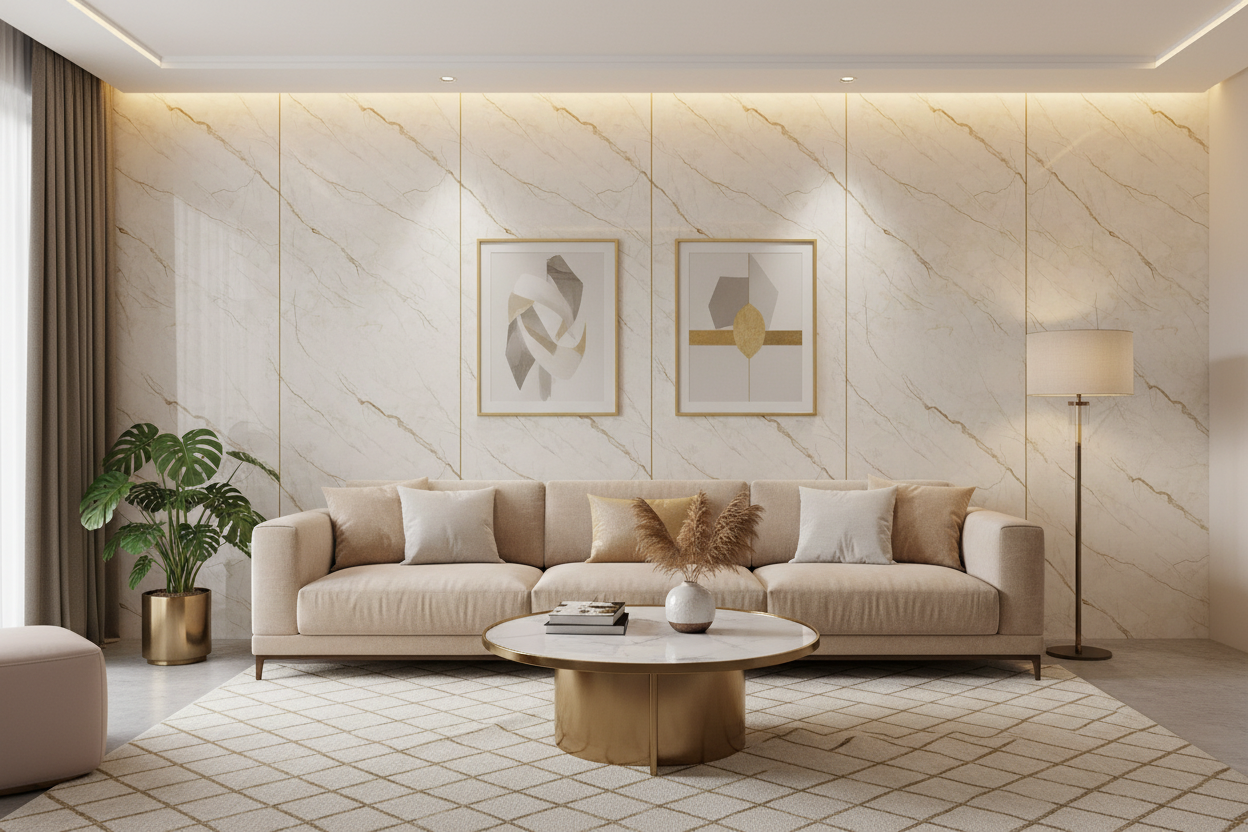 Pvc wandpanelen Beige