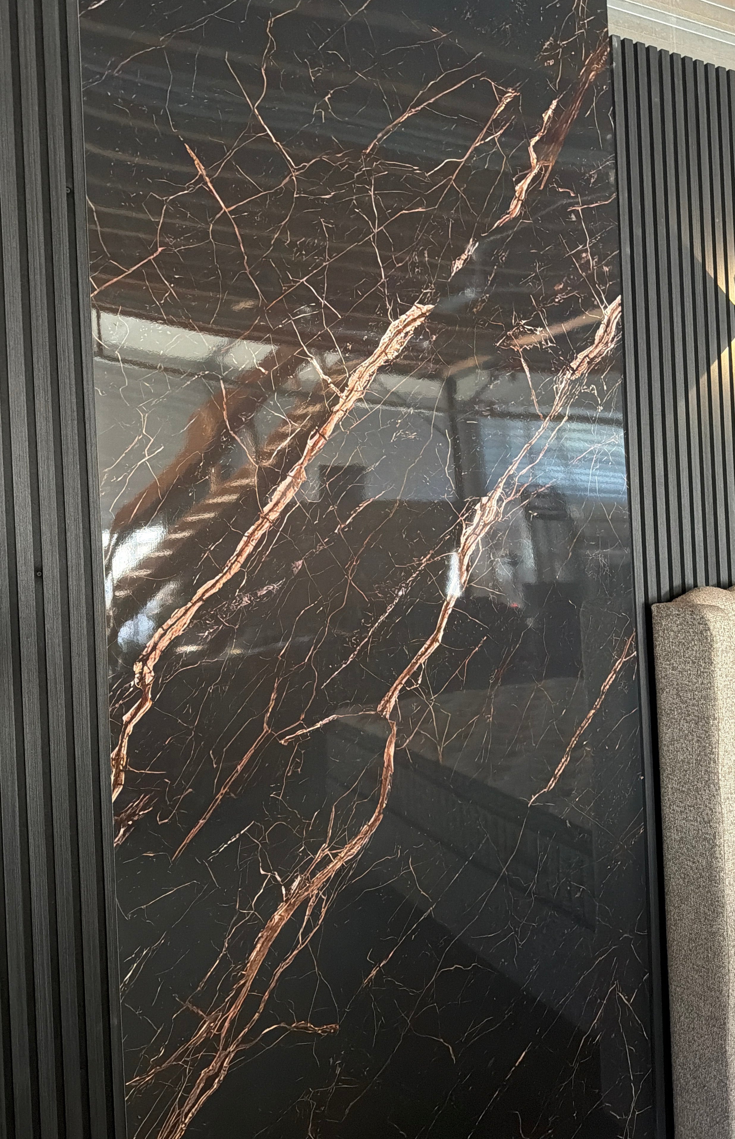 PVC Wandpanelen 280x122x3mm - Zwart kleurcode 10