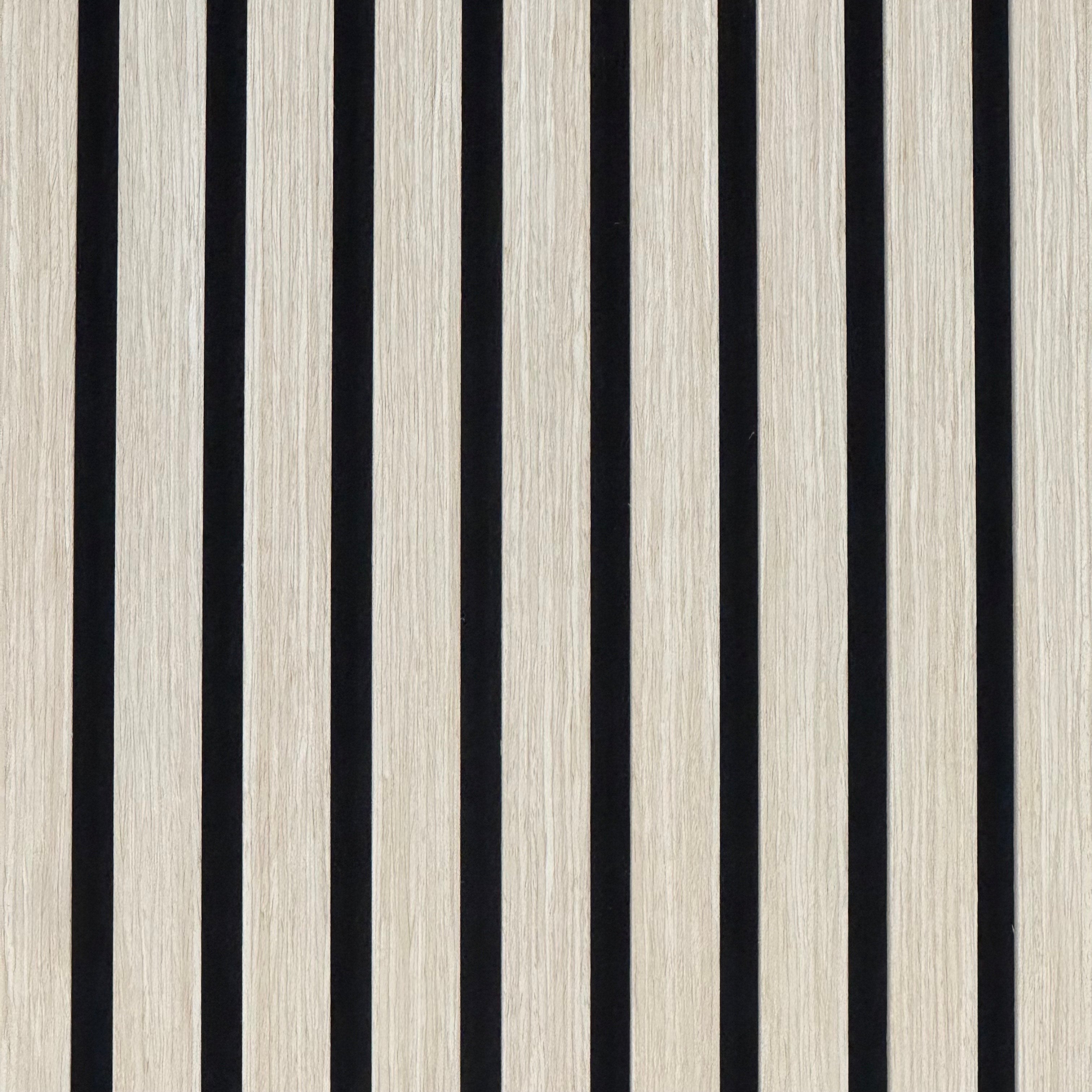 Akoestische wandpanelen White Oak – 270 x 60 x 2,2 cm
