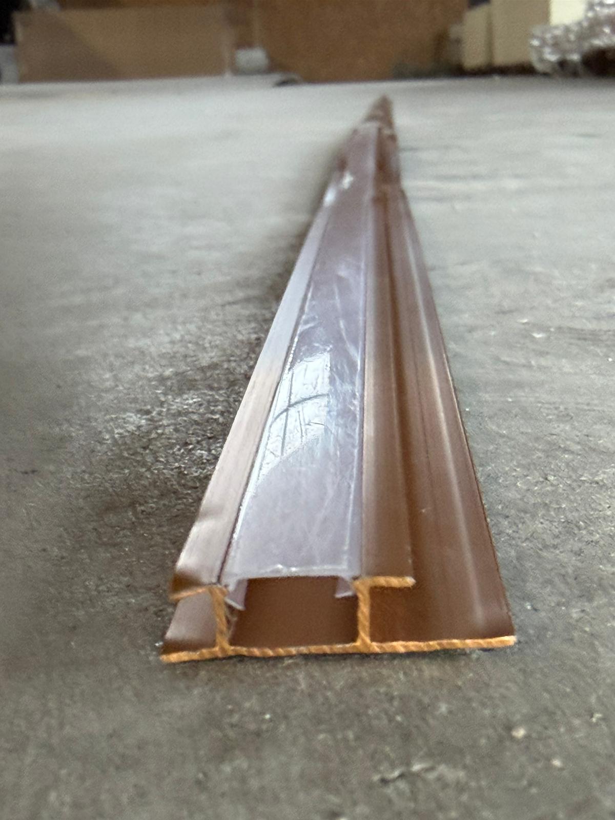 Tussenprofiel Bambooplaat 300 cm – Bronzen Duurzame Randafwerking