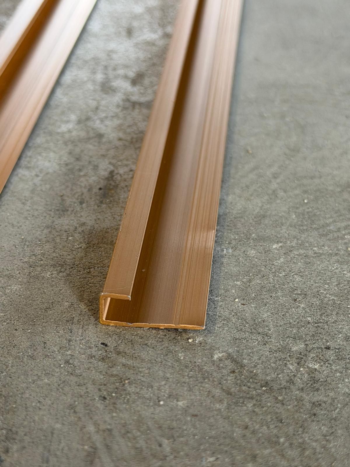 Eindprofiel Bambooplaat 300 cm – Bronzen Duurzame Randafwerking