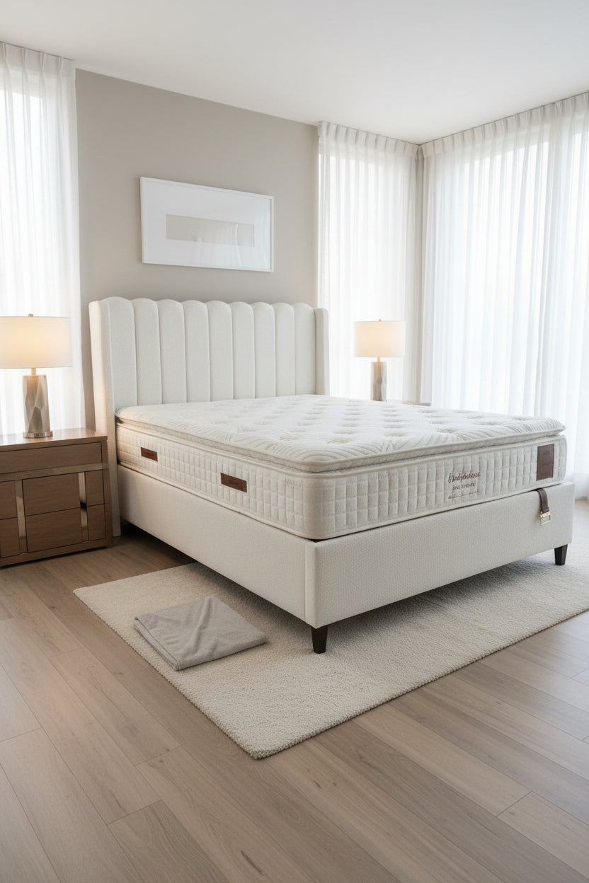 Boxspring TEDDY STOF 180 x 200 meerdere maten