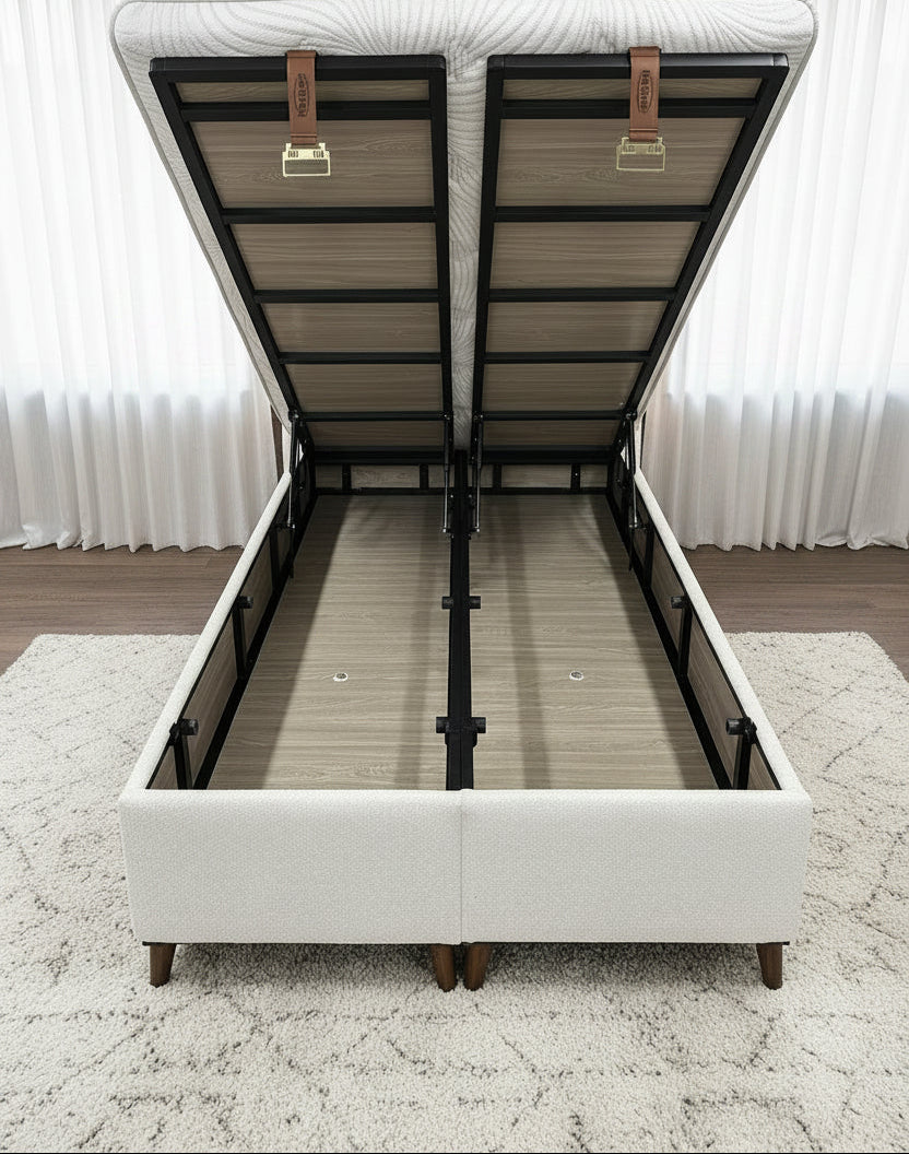 Boxspring TEDDY STOF 180 x 200 meerdere maten