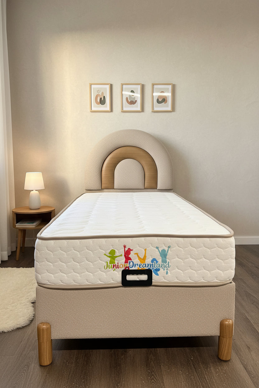 Boxspring beige 90 x 200