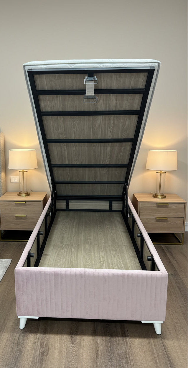 Boxspring Roze 90 x 200